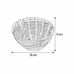 Redekurv Bambus DENA, Kanaraie 11x7cm