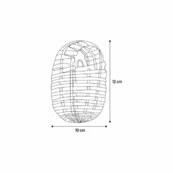 Redekurv ISLEY bambus 9,5x7x11cm – S