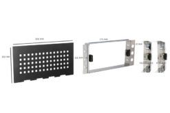 Inspektionsgaller Stockholm Black 150×300 mm