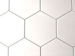 Hexagon vit blank 15×17