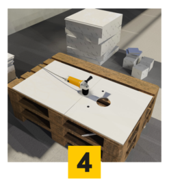 Allgrid tile 100 – Effektiv och korrekt hålmall, utan svinn