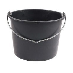 Hink 20L svart, graderad