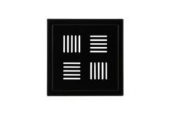 Designsil svart matt