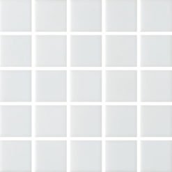 Glasmosaik 2x2cm vit