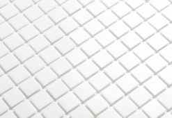 Glasmosaik 2x2cm vit