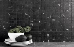 Marmor Polerad svart 2,3×2,3cm