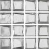 Glasmosaik 2,3×2,3 cm, Metall silver