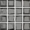 Glasmosaik 2,3×2,3 cm, Metall grå