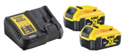 Dewalt XR 4A Multiladdare med 2x 5.0Ah batterier