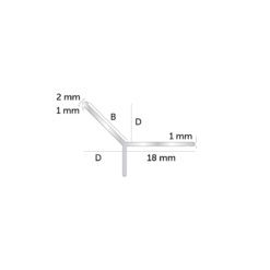 Kakellist EAD svart 10 mm Y-Profil