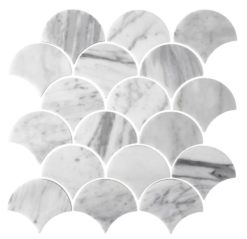 Marmor Fiskfjäll 6,5×7,8 cm