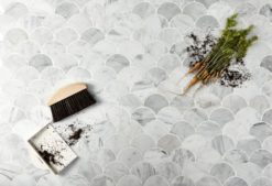 Marmor Fiskfjäll 6,5×7,8 cm