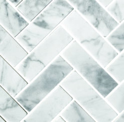 Marmor Fiskben Polerad Vit