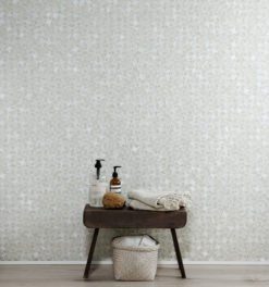 Glasmosaik ellips, grå