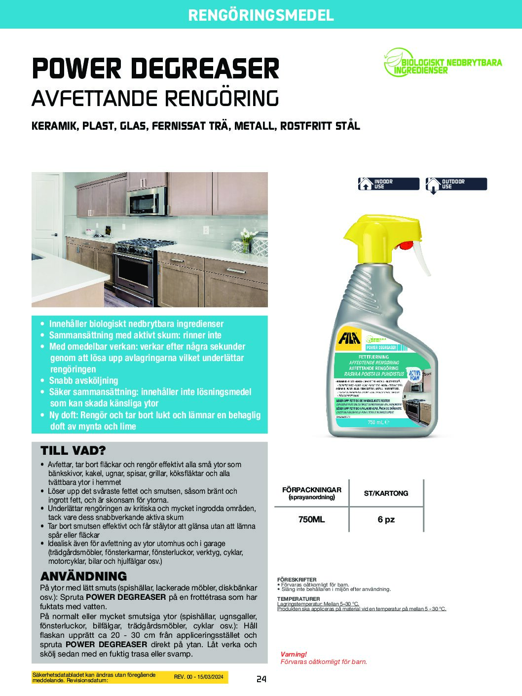 Fila Power Degreaser 750 ml