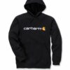 Carhartt signature logo hooded sweatshirt black