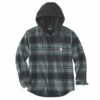 Carhartt flannel fleece lined hooded shirt jacket – Elm