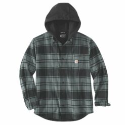 Carhartt flannel fleece lined hooded shirt jacket – Elm