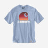 Carhartt Heavy S/S C Graphic T-Shirt – FOG BLUE
