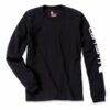 Sleeve logo t-shirt long sleeve black