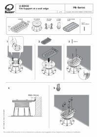 Dämpare väggdistans Buzon U-E20-WALL 2 mm