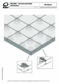 Sockelfäste kit Buzon PB-END-KIT plast