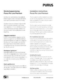 Purus Pro Line Premium Golvbrunn Ø75 mm Bottenutlopp