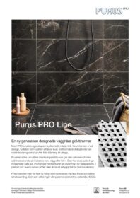 Purus Pro Line Premium Golvbrunn Ø75 mm Bottenutlopp