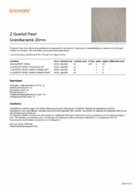 Z66 QUARTZIT PEARL 20mm