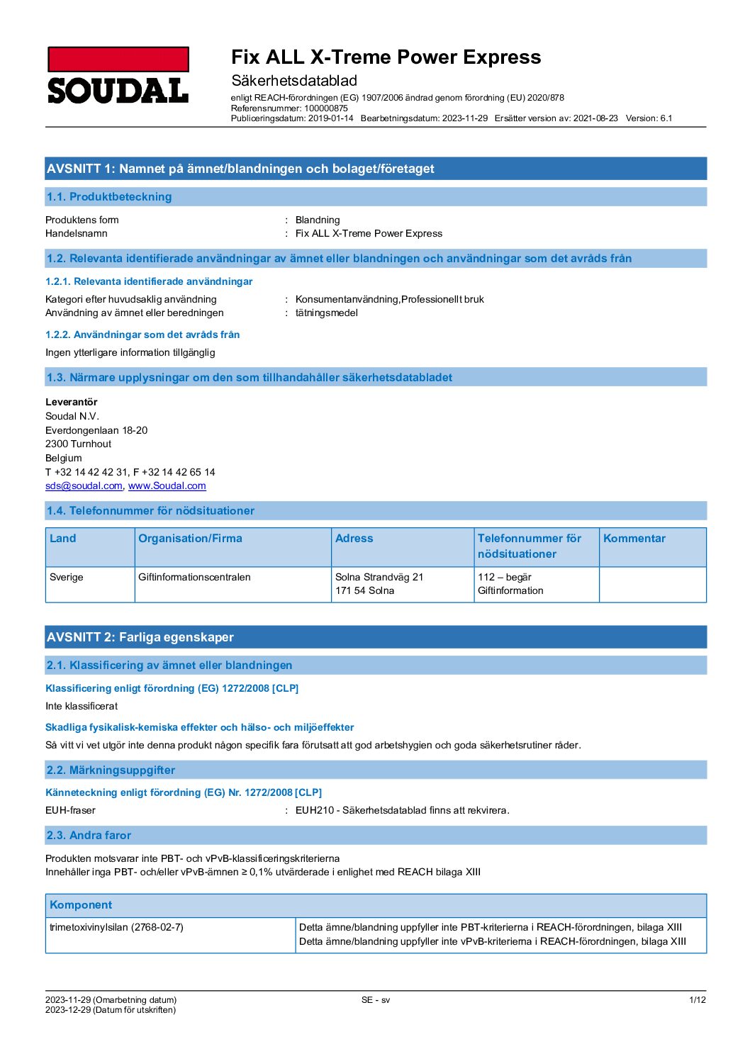 Soudal Fix ALL X-treme Power Express