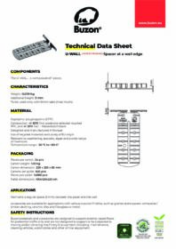 Väggdistans Buzon U-WALL