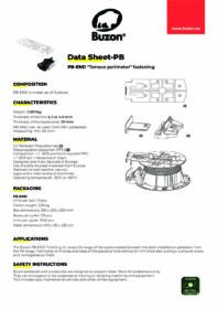 Sockelfäste kit Buzon PB-END-KIT plast