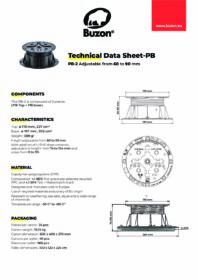 Piedestal Buzon PB-3 90-145 mm